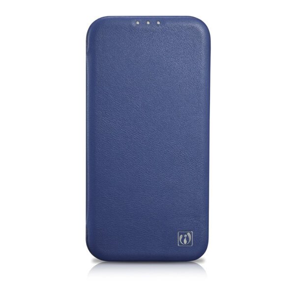 107152_2 iCarer CE Premium Leather Folio Case iPhone 14 Pro Magnetic Flip Leather Folio Case MagSafe Blue (WMI14220714-BU)eng