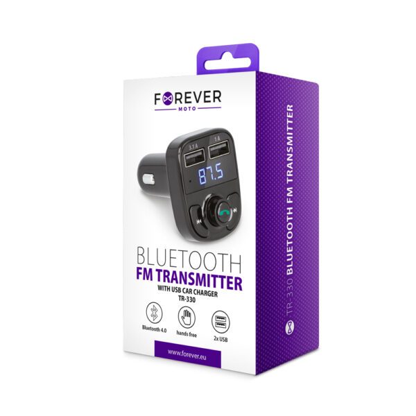 109082_oryg Forever FM transmitter Bluetooth TR-330 black