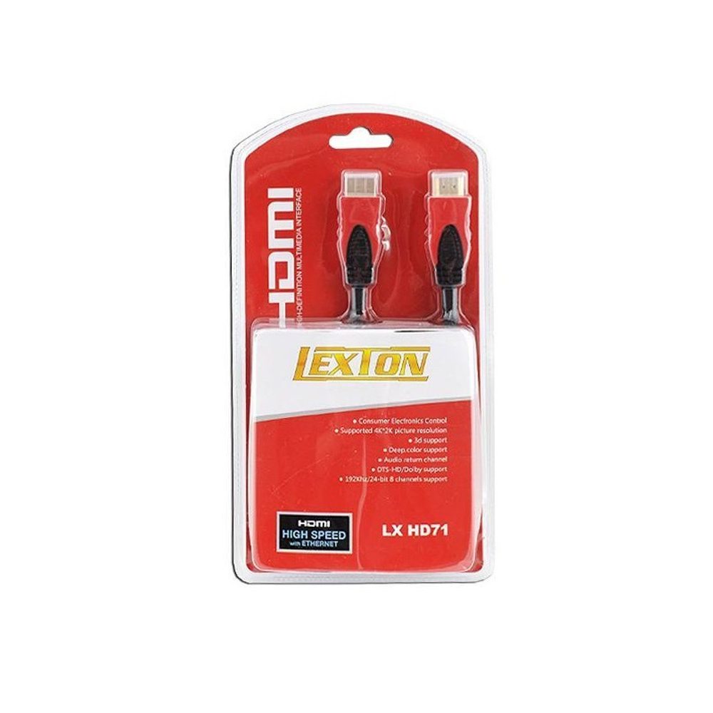 109629_oryg Cable HDMI-HDMI 1,5m red v1.4 blist.