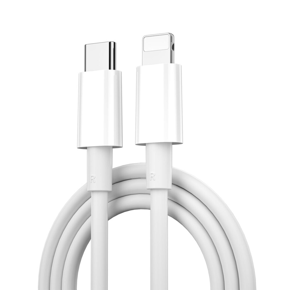 10a7a7e5eff28adf45dd053cb6ff102f WiWU - Classic Series Data Cable Wi-C008 USB C to Lightning 30W - white