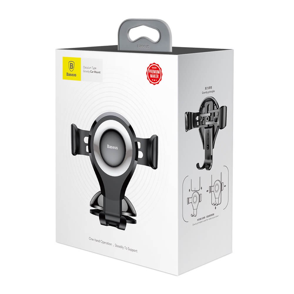 117894_oryg Baseus car holder Osculum gravity black-silver