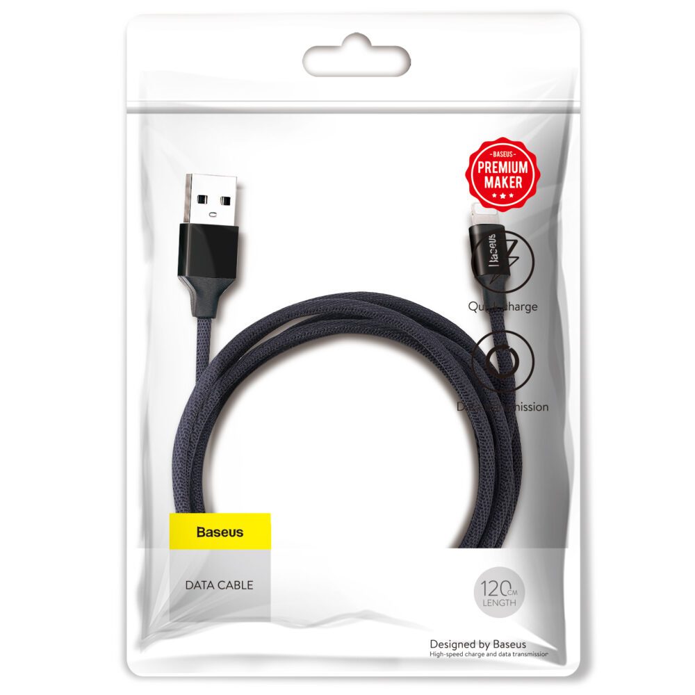 119613_oryg Baseus cable Yiven USB - Lightning 1,2 m 2A black
