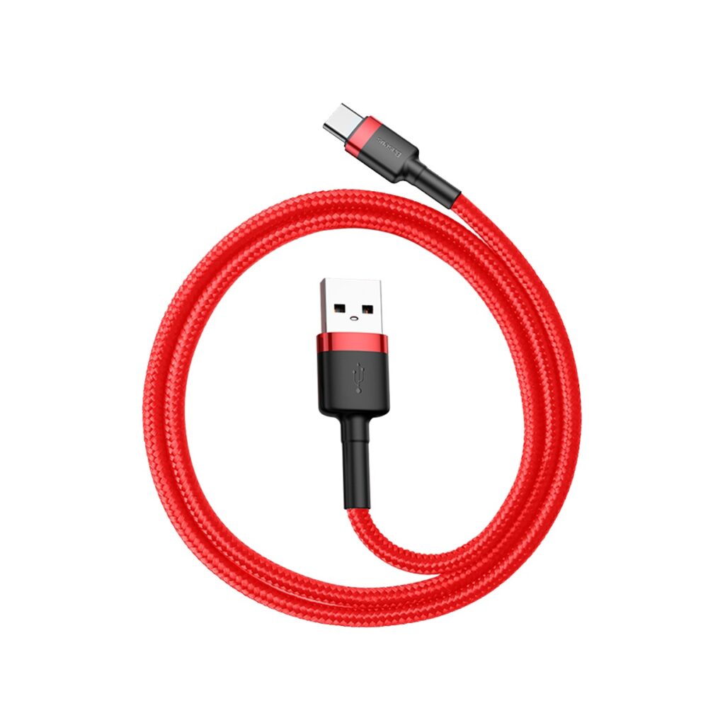 Baseus cable Cafule USB - USB-C 0,5 m 3A red