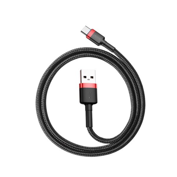 Baseus cable Cafule USB - USB-C 0,5 m 3A red-black