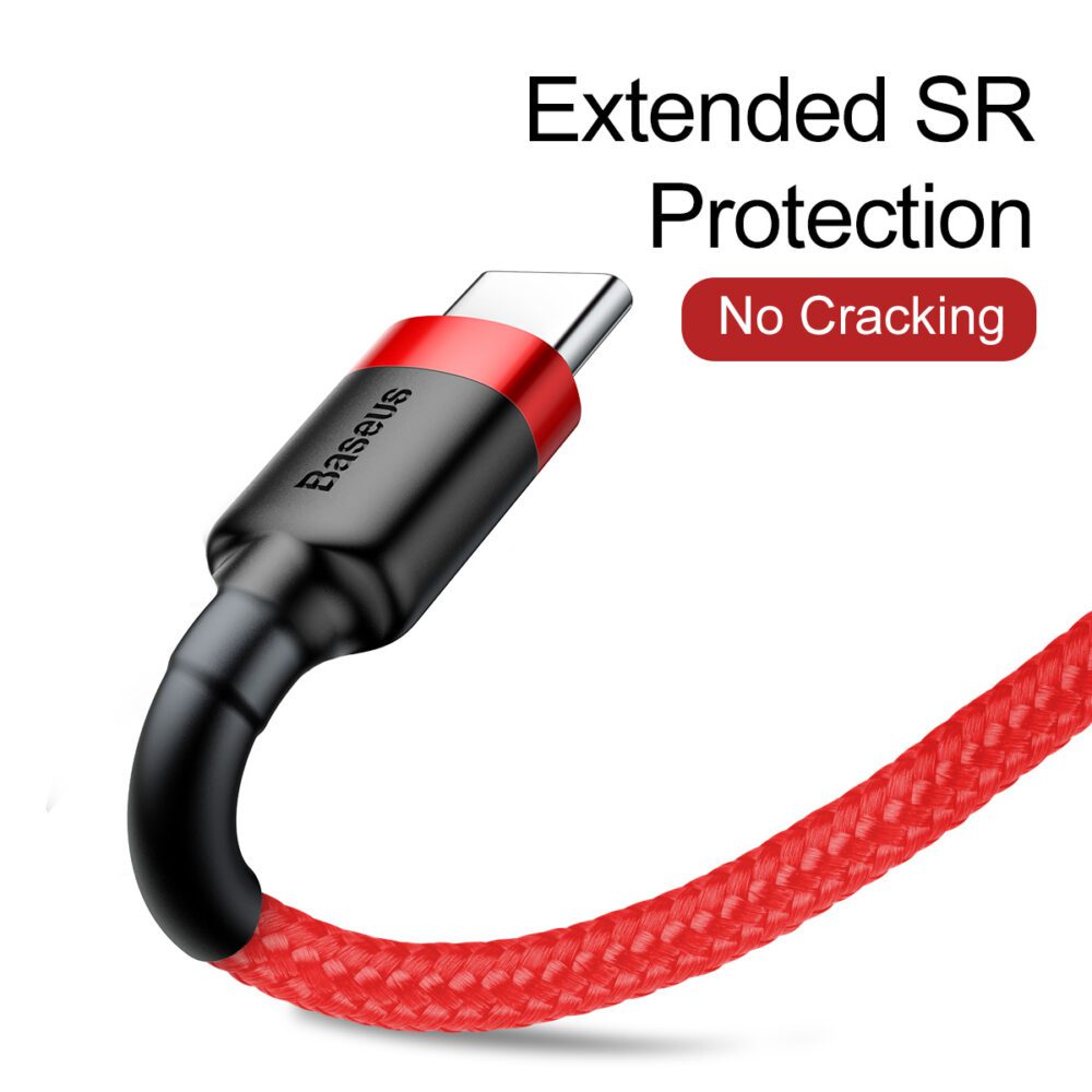119726_oryg Baseus cable Cafule USB - USB-C 1,0 m 3A red