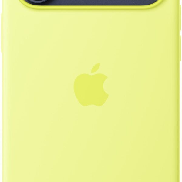 iPhone 17 Pro Max Silicone Case with MagSafe – Neon Yellow