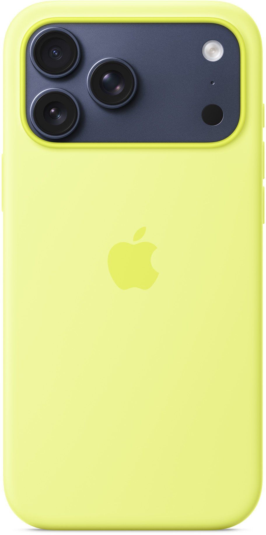 iPhone 17 Pro Max Silicone Case with MagSafe – Neon Yellow