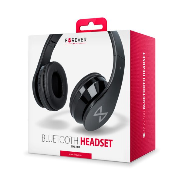 Forever Bluetooth headphones BHS-100 black