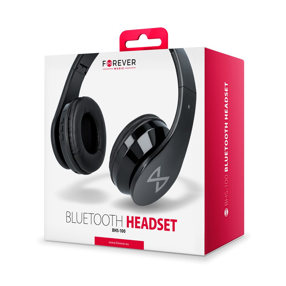 Forever Bluetooth headphones BHS-100 black