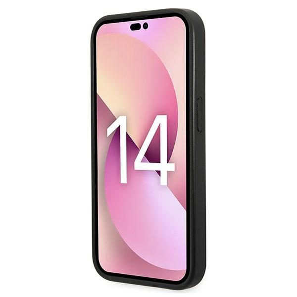 Karl Lagerfeld KLHCP14LG2ELK iPhone 14 Pro 6.1 "hardcase black / black Glitter Plaque Logoeng