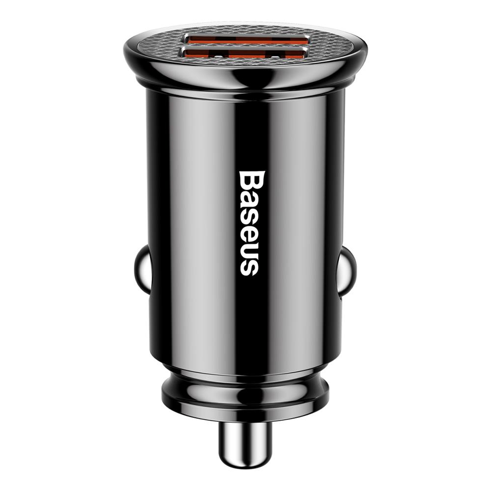 125176_oryg Baseus Dual QC 3.0 USB 2x 30W PD car charger 2x USB port 4.8A 60W black