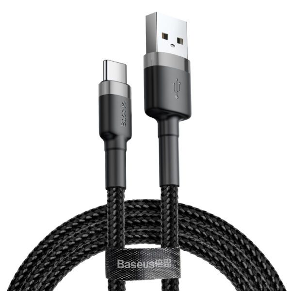 Baseus cable Cafule USB - USB-C 2,0 m 2A gray-black