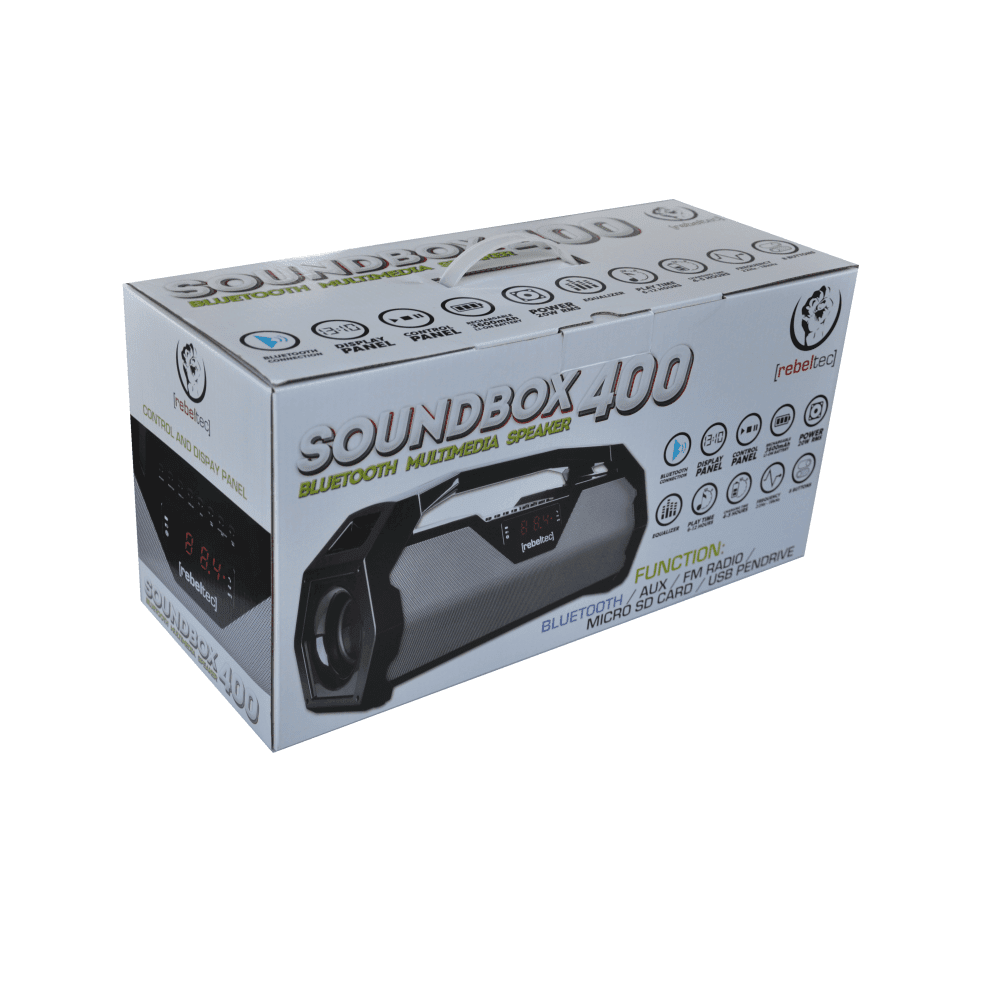 Rebeltec Bluetooth speaker SoundBox 400 BT / FM / USB gray