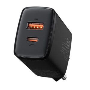 [RETURNED ITEM] Baseus Compact Fast USB / USB Type C Charger 20W 3A Power Delivery Quick Charge 3.0 black (CCXJ-B01)eng