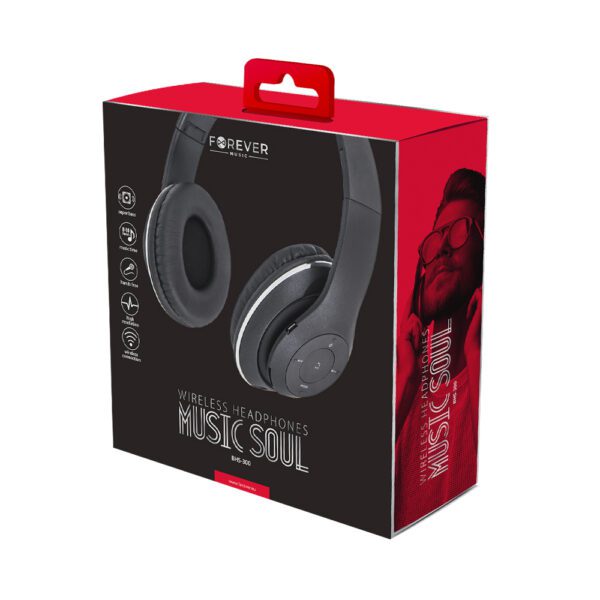 Forever Bluetooth headphones Music Soul BHS-300 black