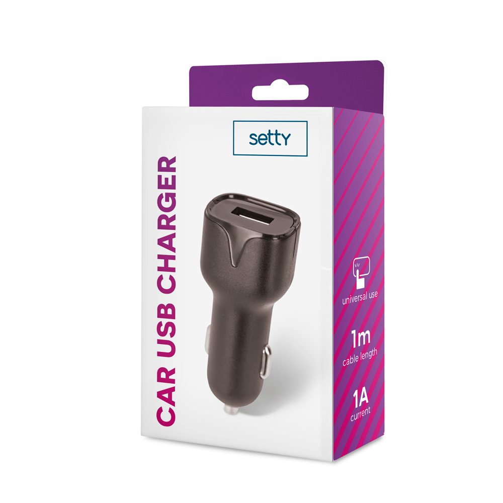 147889_oryg Setty car charger 1x USB 1A black