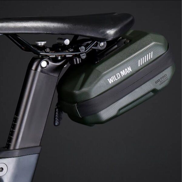 1484bfb588e8a583f81bd82727f53ddb WILDMAN traveling bag under bike saddle with zipper 0,8L GD700 green