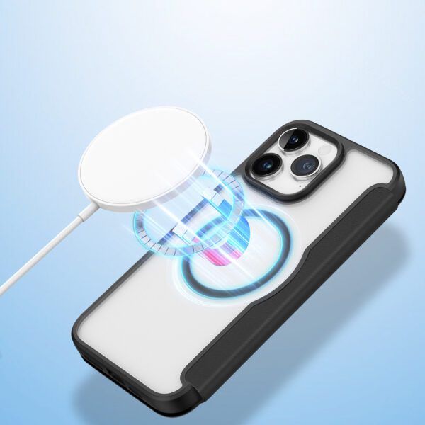 Dux Ducis Skin X Pro Magnetic Flip MagSafe Case iPhone 15 Pro - Blackeng