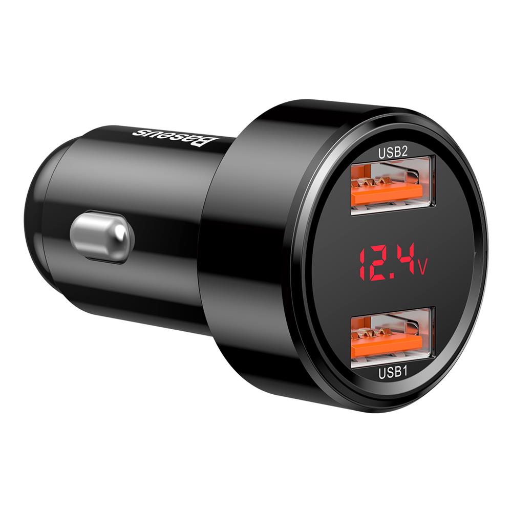 Baseus car charger Magic PPS QC 4.0+ 2USB black 45W