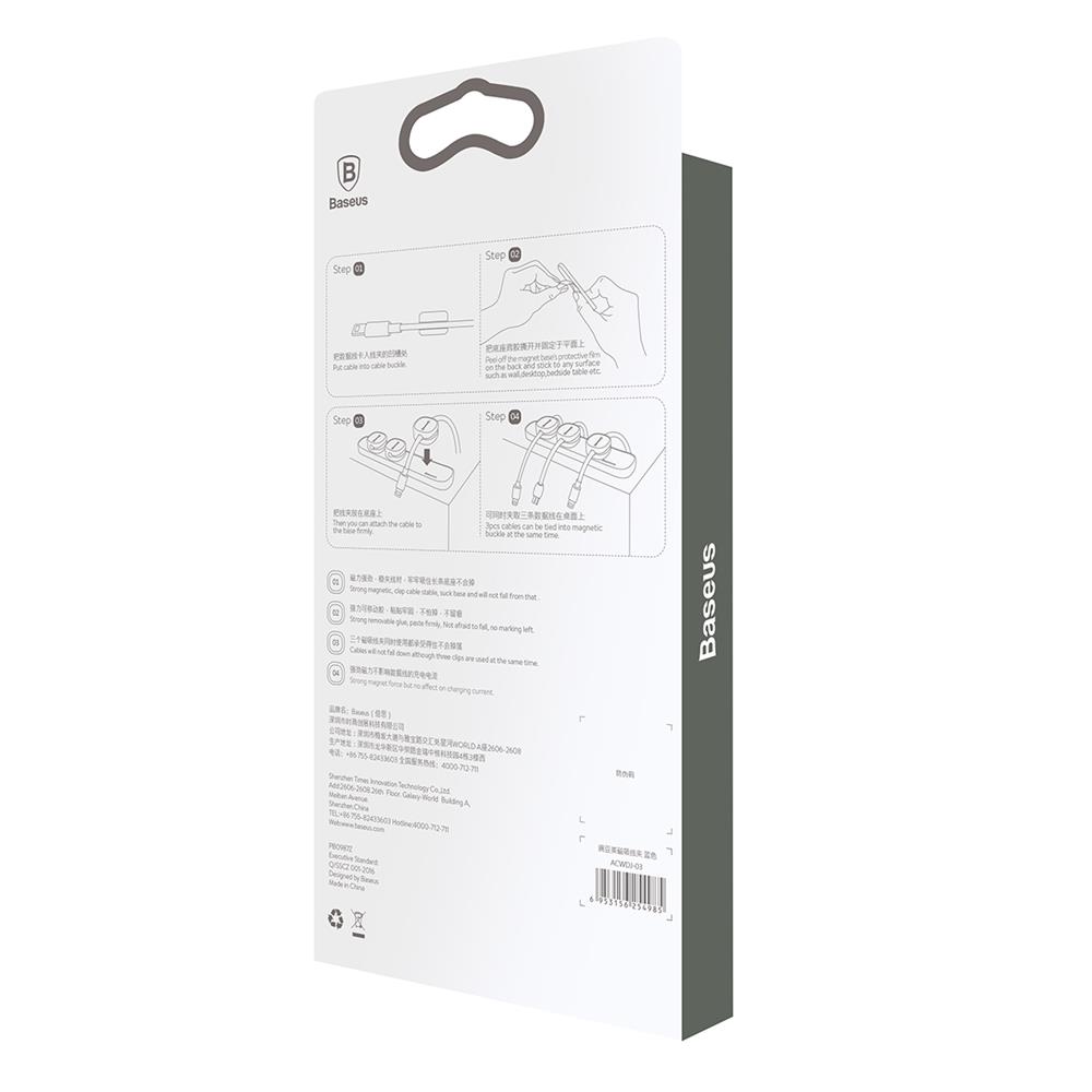 149772_oryg Baseus Peas magnetic organizer for cables black