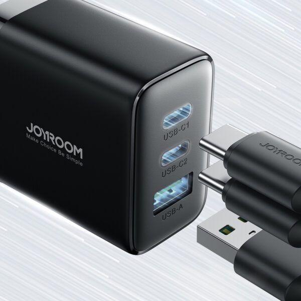 Joyroom JR-TCF10 fast charger 2x USB-C USB-A 32W - blackeng