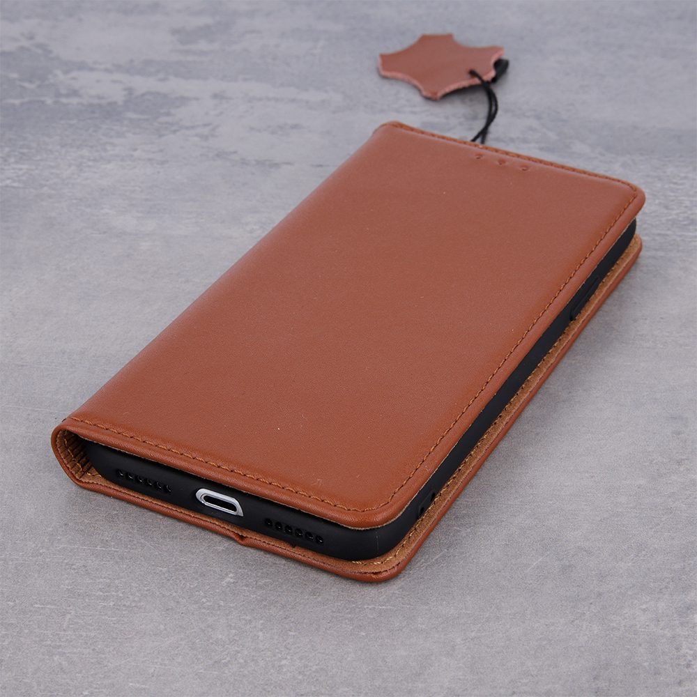 152006_oryg Genuine Leather Smart Pro for iPhone 16 Plus 6,7" brown