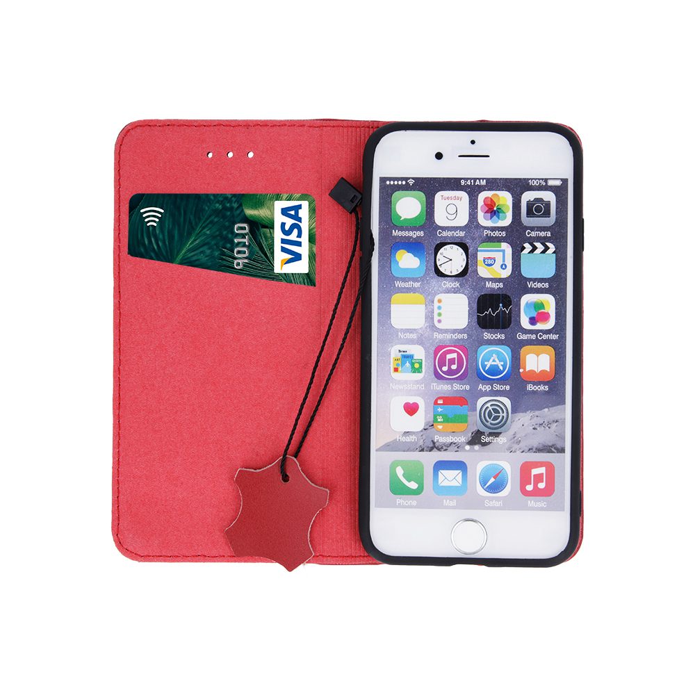 152008_oryg Genuine Leather Smart Pro for iPhone 17 6,3" maroon