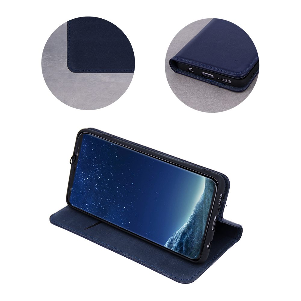 152014_oryg Genuine Leather Smart Pro for iPhone 17 6,3" navy blue