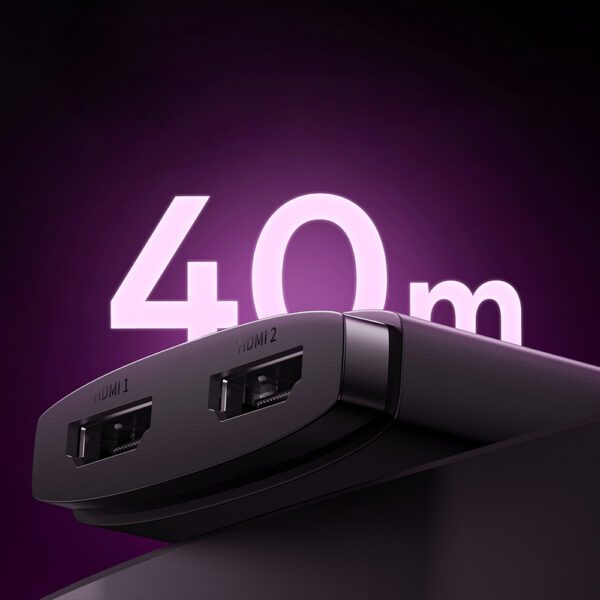 [RETURNED ITEM] Baseus AirJoy 2in1 4K 60Hz bi-directional HDMI adapter with built-in 1m cable - blackeng