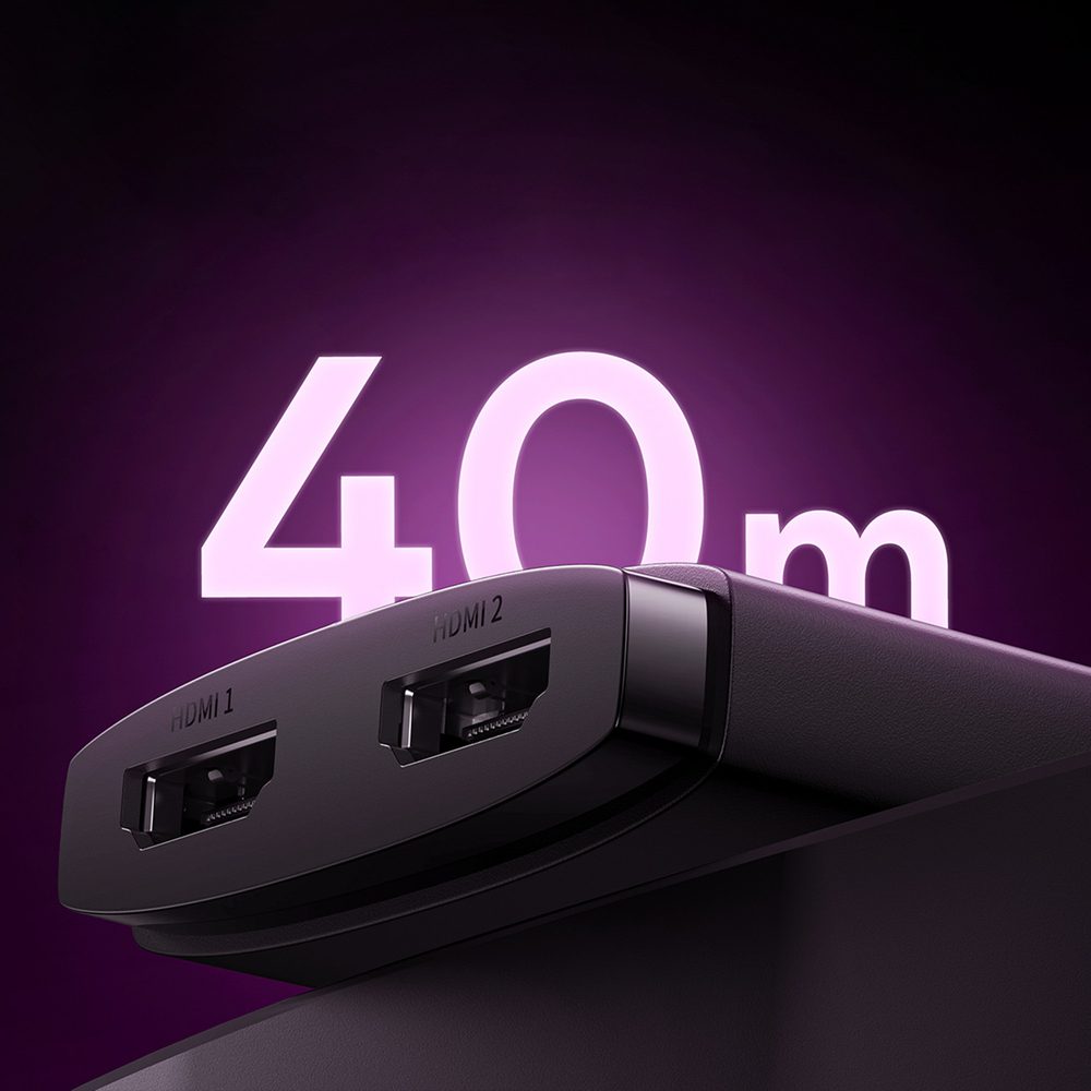 [RETURNED ITEM] Baseus AirJoy 2in1 4K 60Hz bi-directional HDMI adapter with built-in 1m cable - blackeng