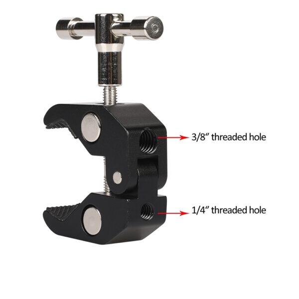 Clamp holder for camera, camera, microphoneeng