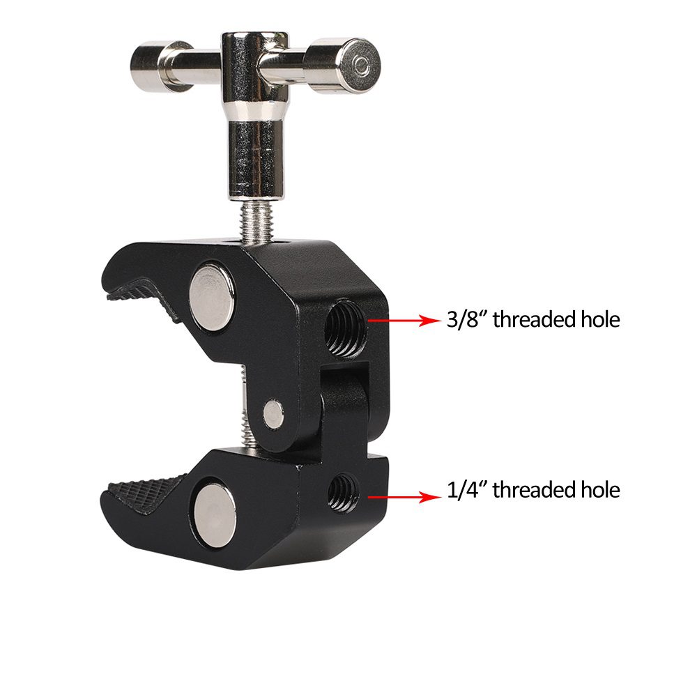 Clamp holder for camera, camera, microphoneeng