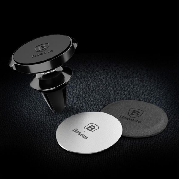 155263_oryg Baseus a set of stickers for the magnetic holder, silver plates