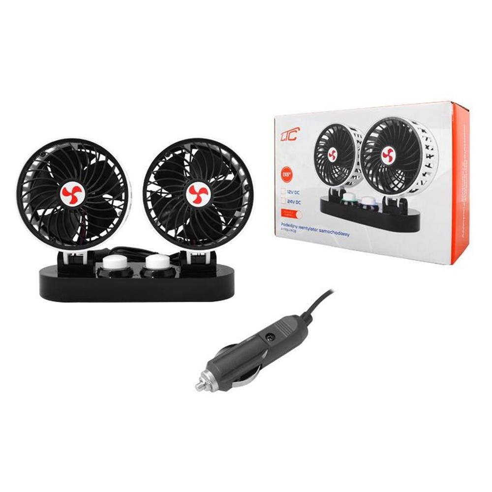 155723_oryg Car double fan 12V 2x5” with regulation