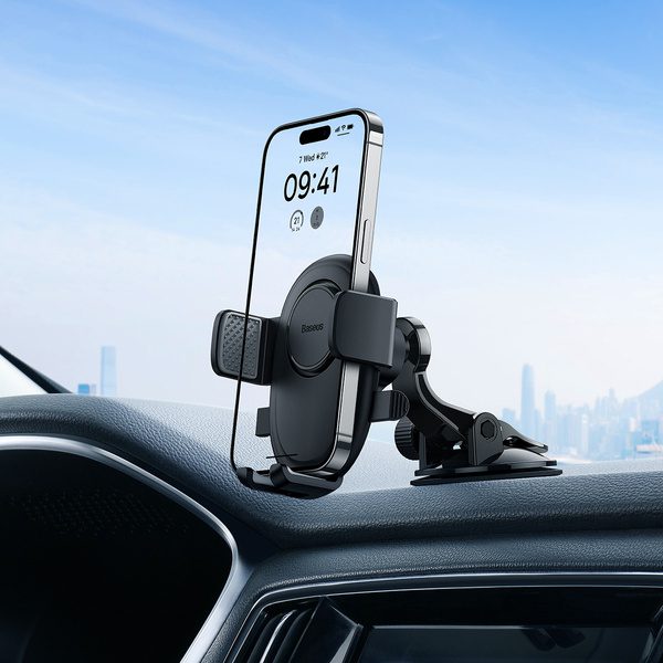 [RETURNED ITEM] Baseus UltraControl Lite Series car phone holder - blackeng