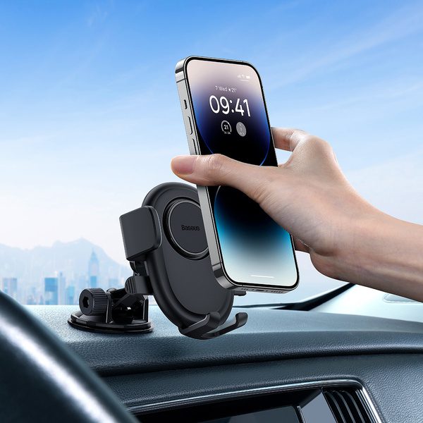 [RETURNED ITEM] Baseus UltraControl Lite Series car phone holder - blackeng