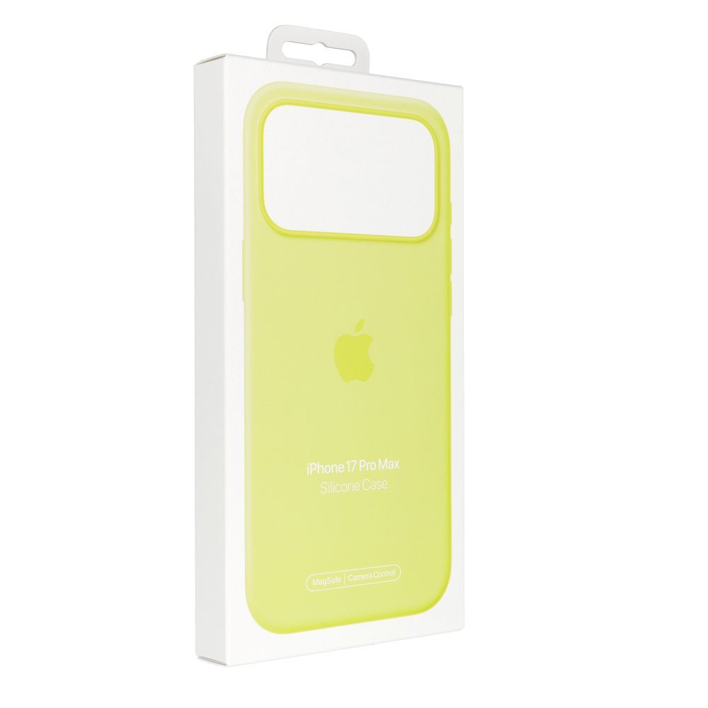 iPhone 17 Pro Max Silicone Case with MagSafe – Neon Yellow