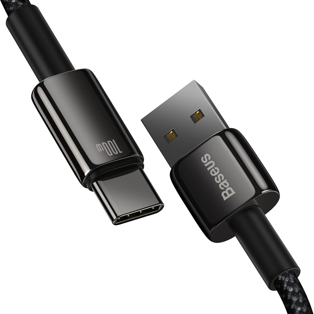 [RETURNED ITEM] Baseus Tungsten Gold cable USB-A - USB-C 480Mb/s 100W 2m black (CAWJ000101)eng