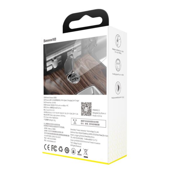 161221_oryg Baseus car charger Tiny Star Mini QC 3.0 30W 1x USB gray