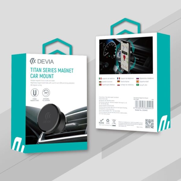 Devia car holder ES043 magnetic aie vent black