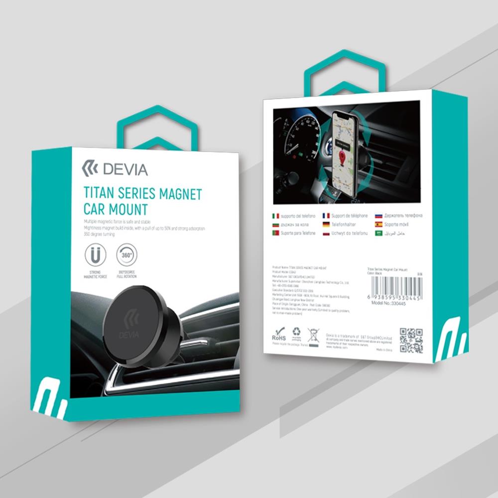 Devia car holder ES043 magnetic aie vent black
