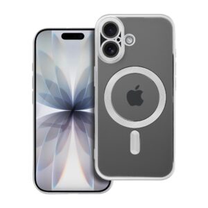 ELECTRO MAG COVER case compatible with MagSafe for IPHONE 17 silver