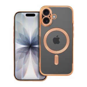 ELECTRO MAG COVER case compatible with MagSafe for IPHONE 17 gold