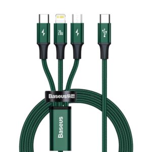 Baseus Rapid Series 3in1 USB-C - USB-C / Lightning / micro USB cable 20W PD 1.5m - greeneng