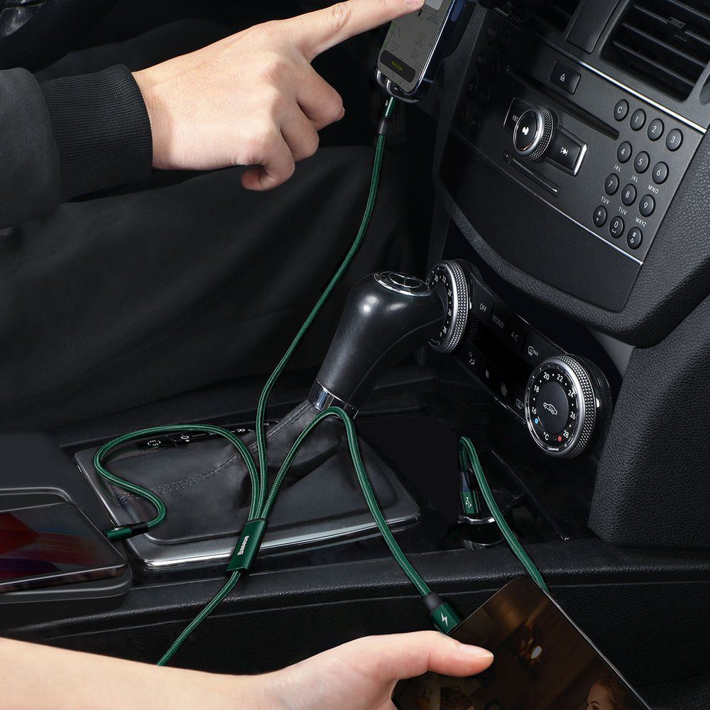 Baseus Rapid Series 3in1 USB-C - USB-C / Lightning / micro USB cable 20W PD 1.5m - greeneng