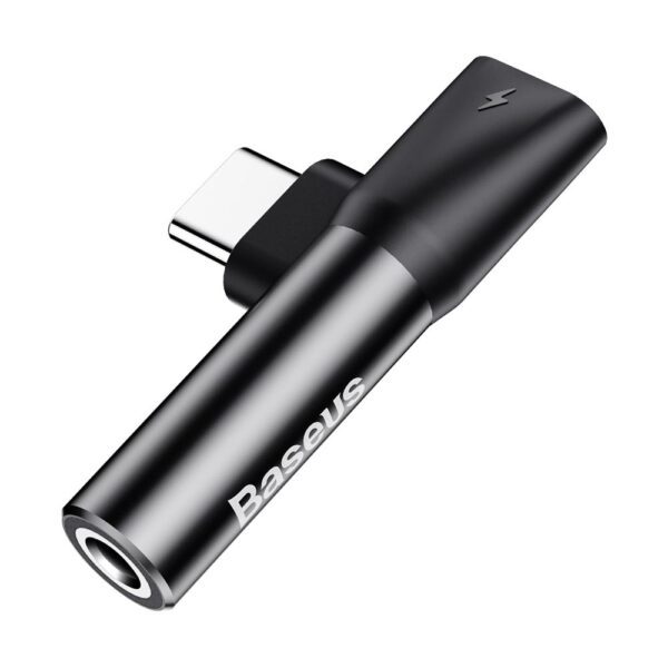 Baseus adapter L41 USB-C to USB-C - jack 3,5 mm black
