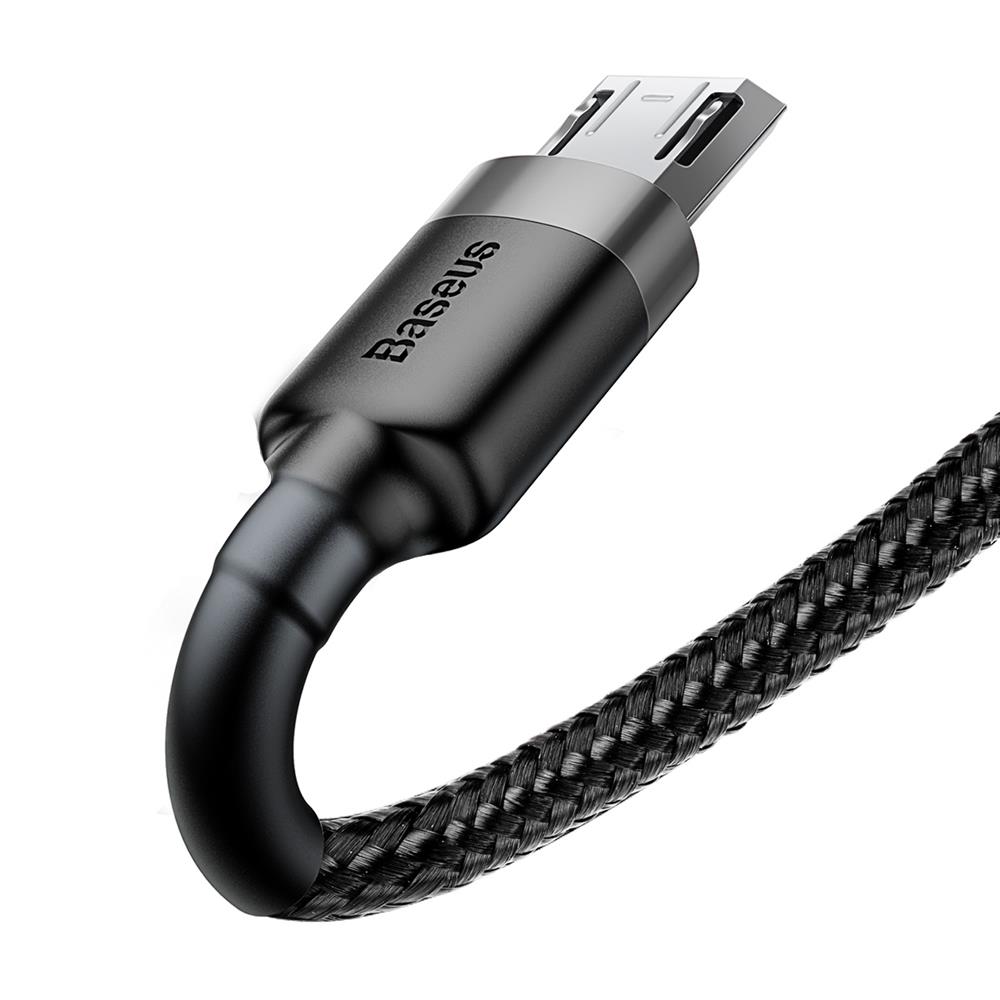 173758_oryg Baseus cable Cafule USB - microUSB 2,0 m 1,5A gray-black