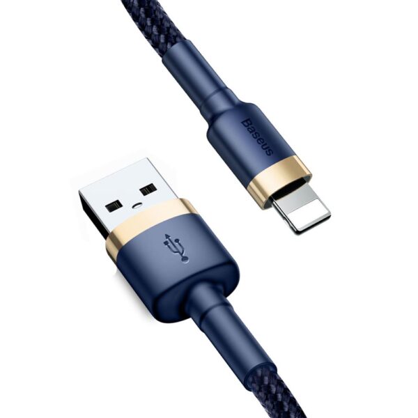 173809_oryg Baseus cable Cafule USB - Lightning 1,0 m 2,4A gold-blue