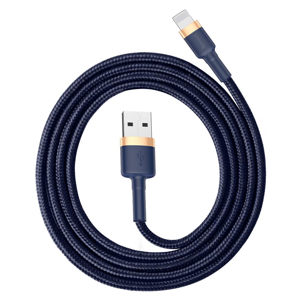 173812_oryg Baseus cable Cafule USB - Lightning 1,0 m 2,4A gold-blue