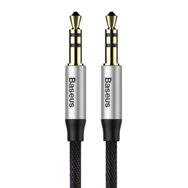 Baseus cable audio Yiven M30 jack 3,5 mm - jack 3,5 mm 1,0 m silver-black